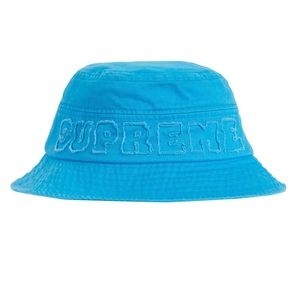Supreme Cutout Crusher Bucket Hat Size S/M Blue Supreme New York 2022 Authentic